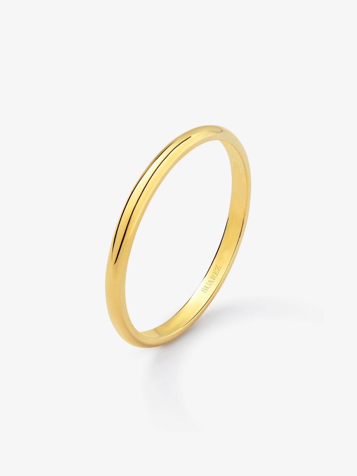 Alianza de boda de oro amarillo de 18K Joyas de lujo Joyería