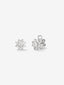 Pendientes de oro blanco de 18K con 18 diamantes en talla brillante con un total de 1,9 cts con forma de estrella
