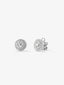 Pendientes de oro blanco de 18K con 66 diamantes en tallla brillante con un total de 0,99 cts