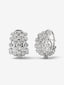Pendientes de oro blanco de 18K con 58 diamantes en talla brillante con un total de 2,03 cts