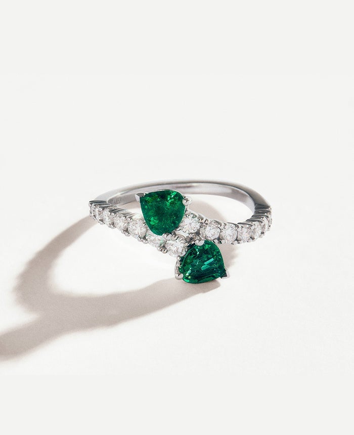 Anillos con esmeraldas