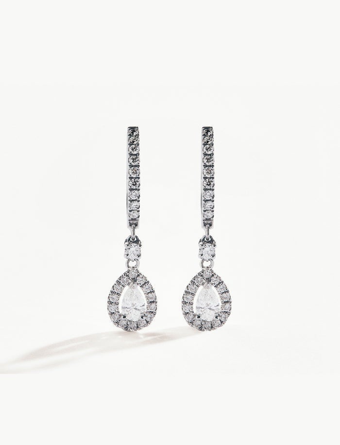 Pendientes con diamantes