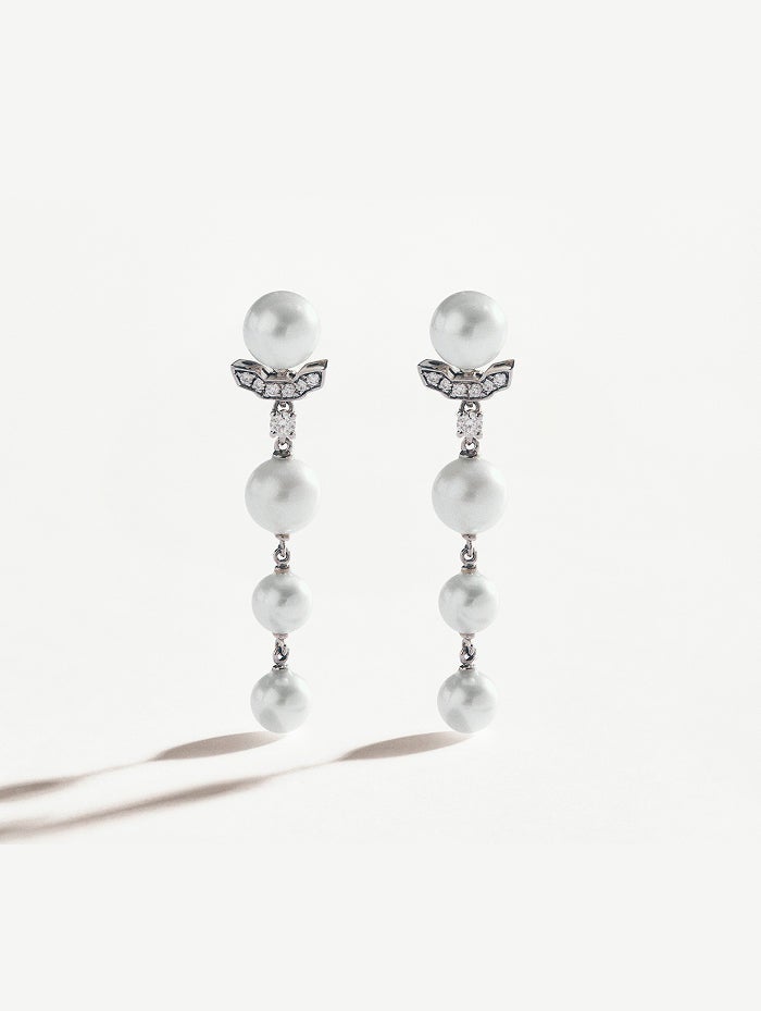 Pendientes con perlas