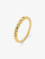 Anillo de oro amarillo de 18K con 5 diamantes en talla brillante con un total de 0,07 cts