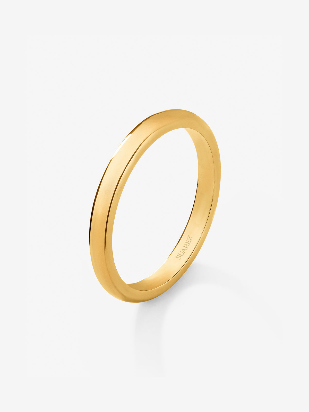 Alianza de boda de oro amarillo de 18K