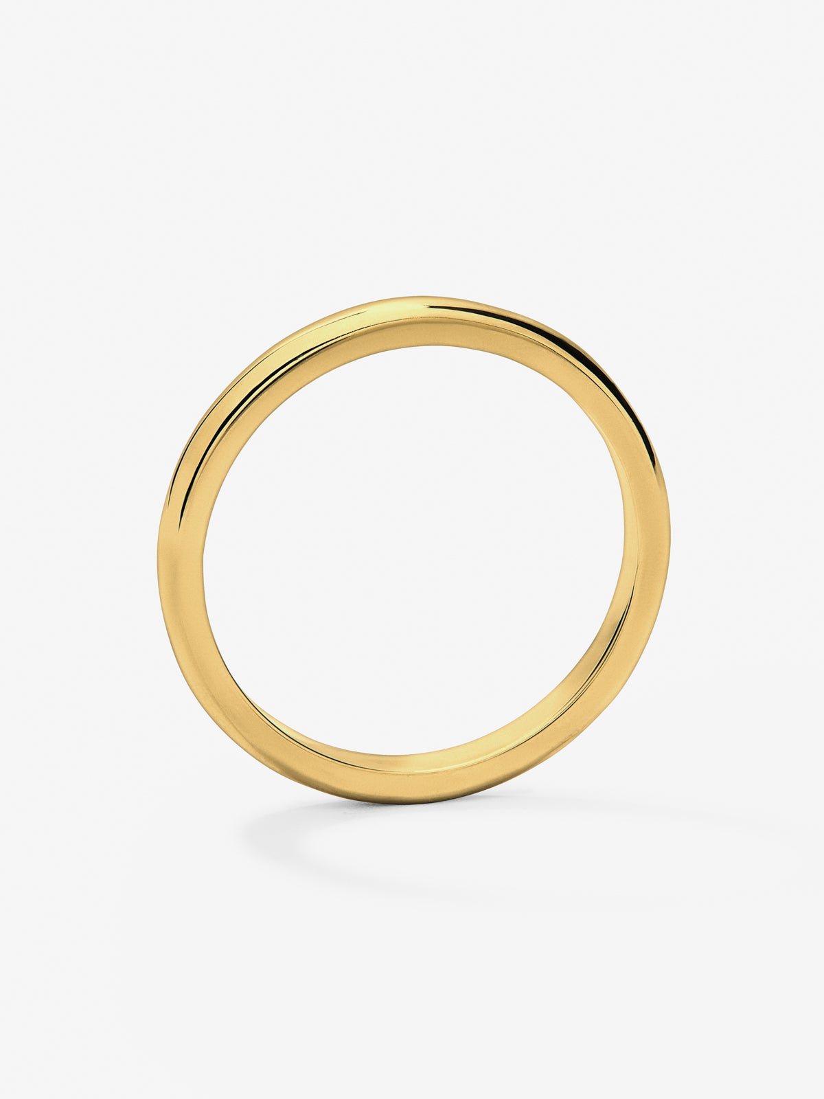 Alianza de boda de oro amarillo de 18K