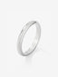 Alianza de boda de oro blanco de 18K