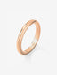 Alianza de boda de oro rosa de 18K