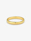 Alianza de boda de oro amarillo de 18K