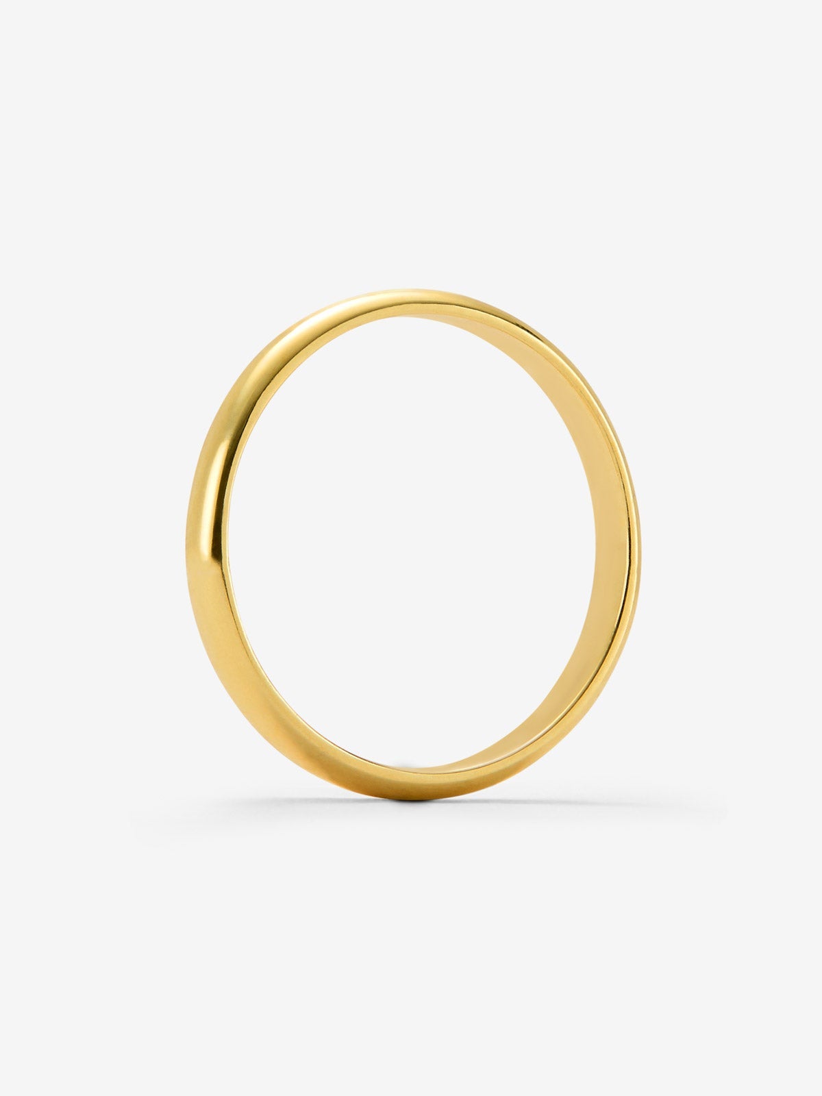 Alianza de boda de oro amarillo de 18K