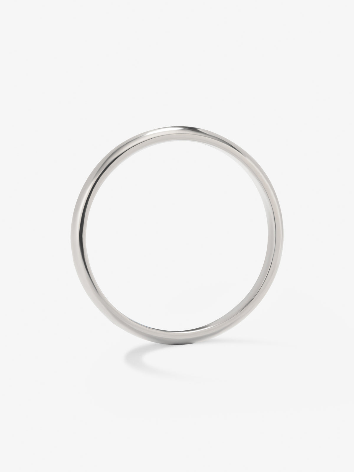18K white gold wedding band