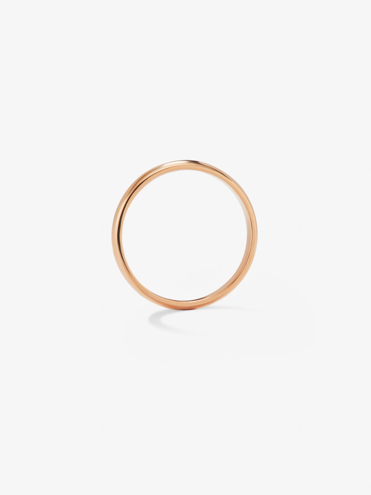 Alianza de boda de oro rosa de 18K