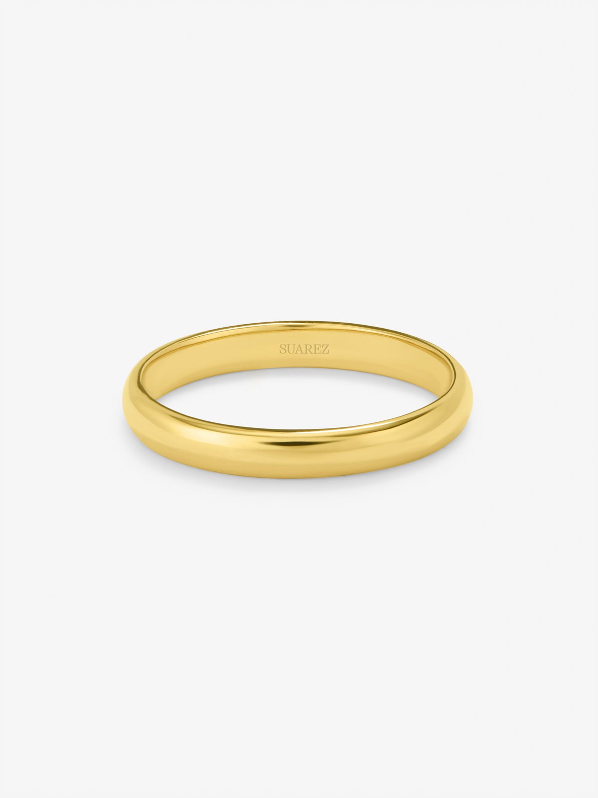 Alianza de boda de oro amarillo de 18K
