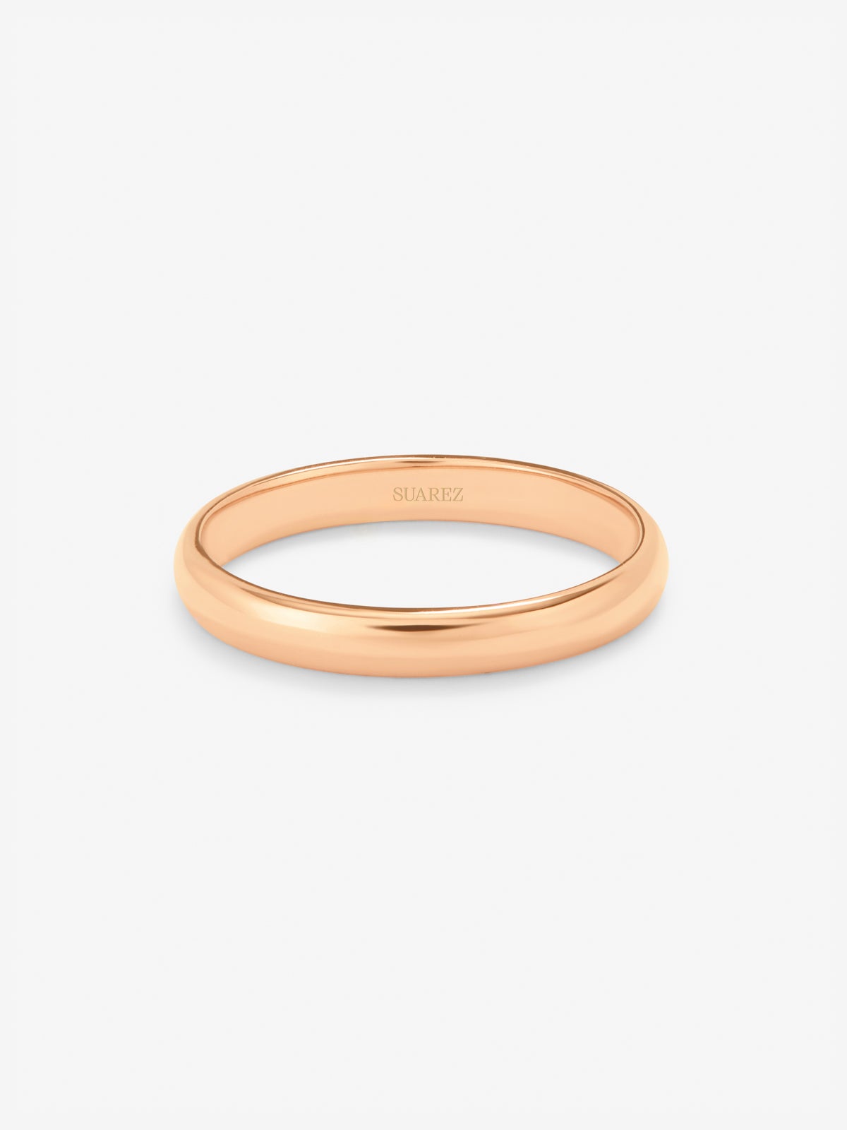 Alianza de oro rosa de 18K