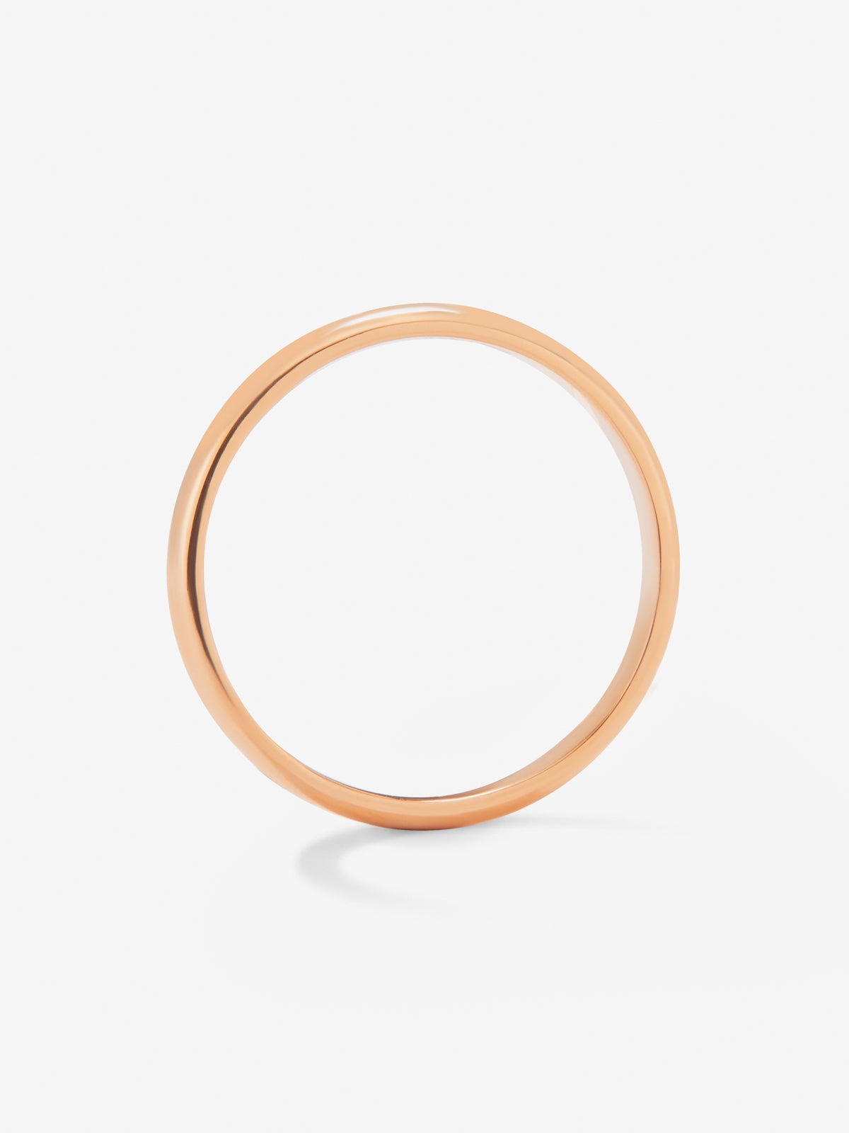Alianza de oro rosa de 18K