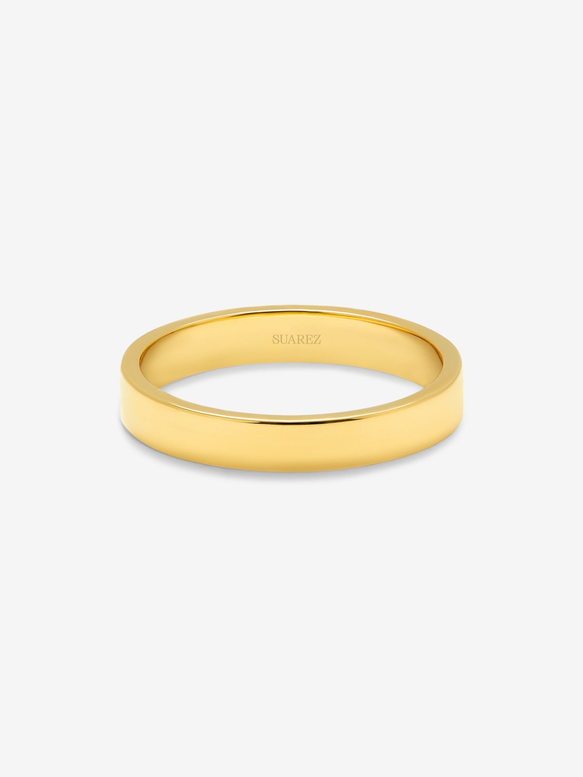 Alianza de boda de oro amarillo de 18K