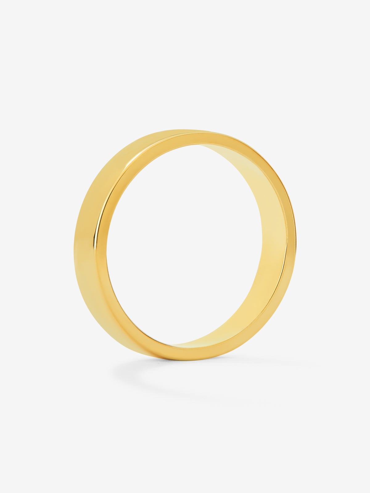 Alianza de boda de oro amarillo de 18K