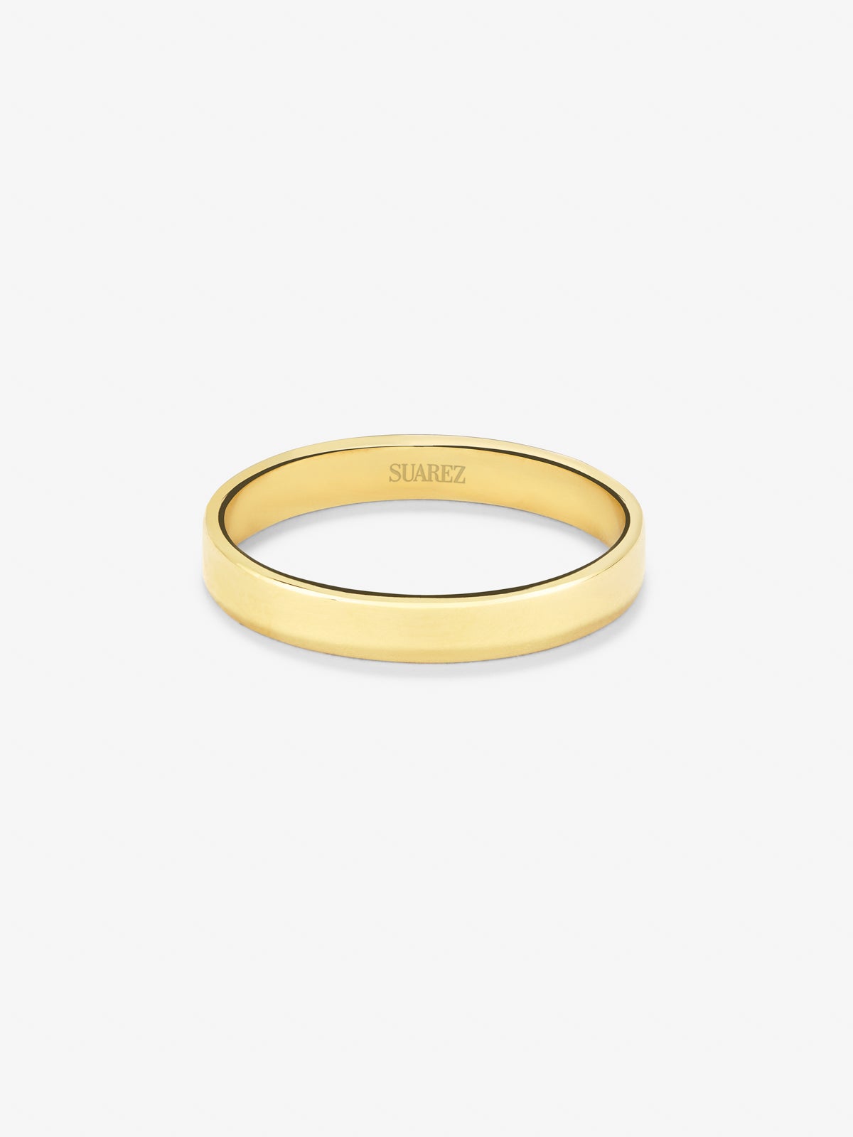 Alianza de boda de oro amarillo de 18K