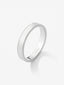 Alianza de boda de oro blanco de 18K