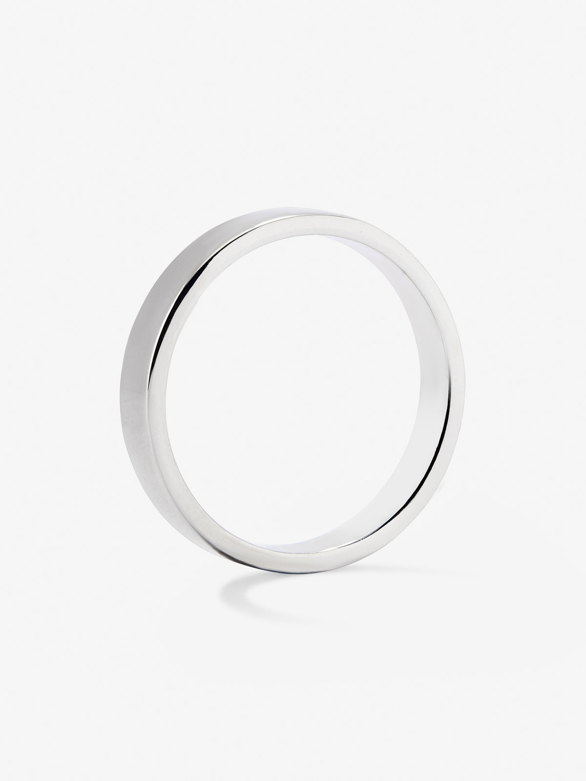 18K white gold wedding band