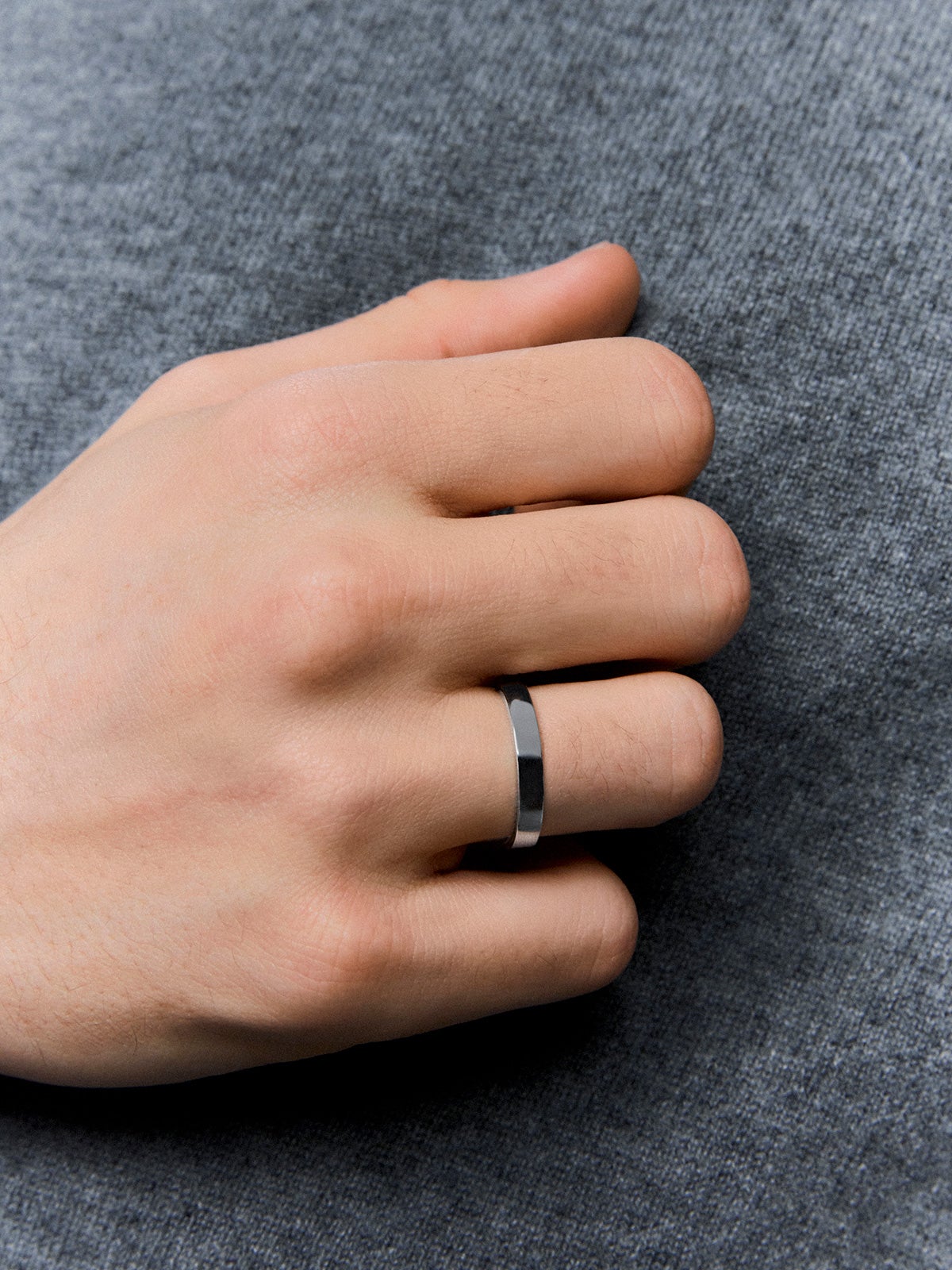 Alianza de boda de platino