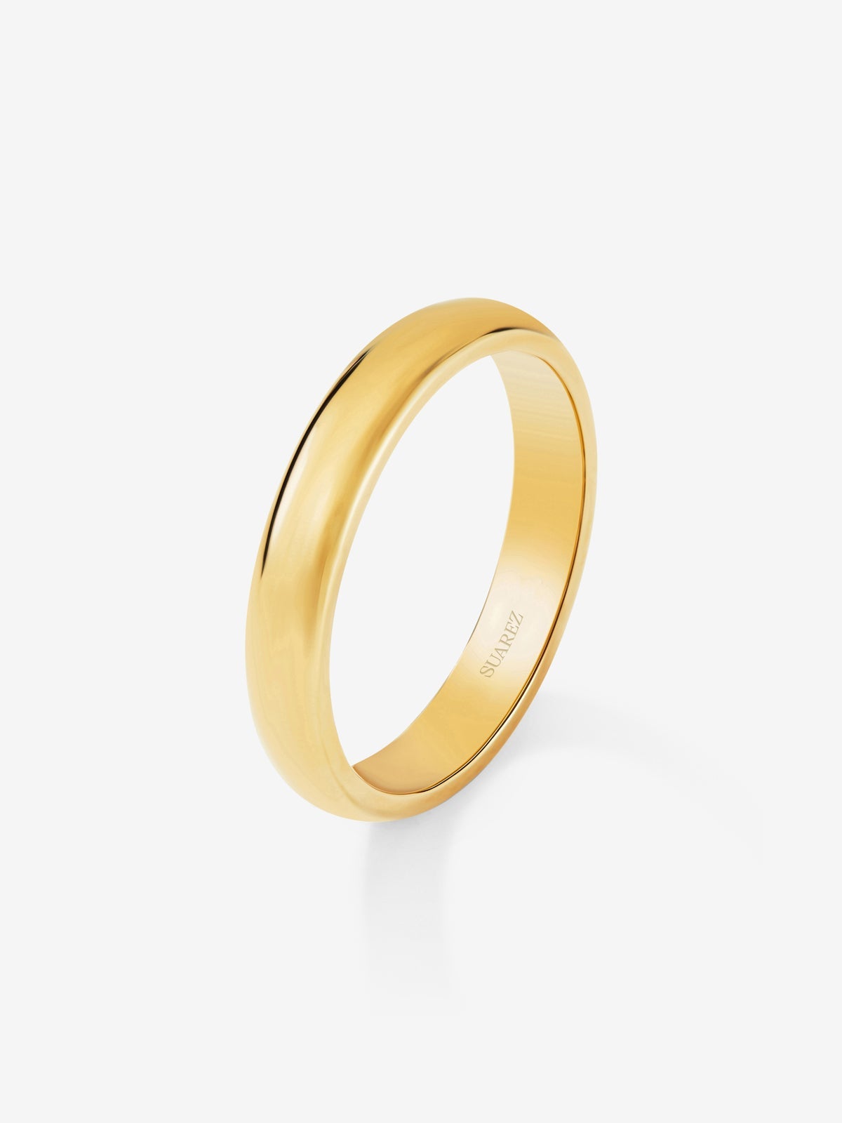 Alianza de boda de oro amarillo de 18K