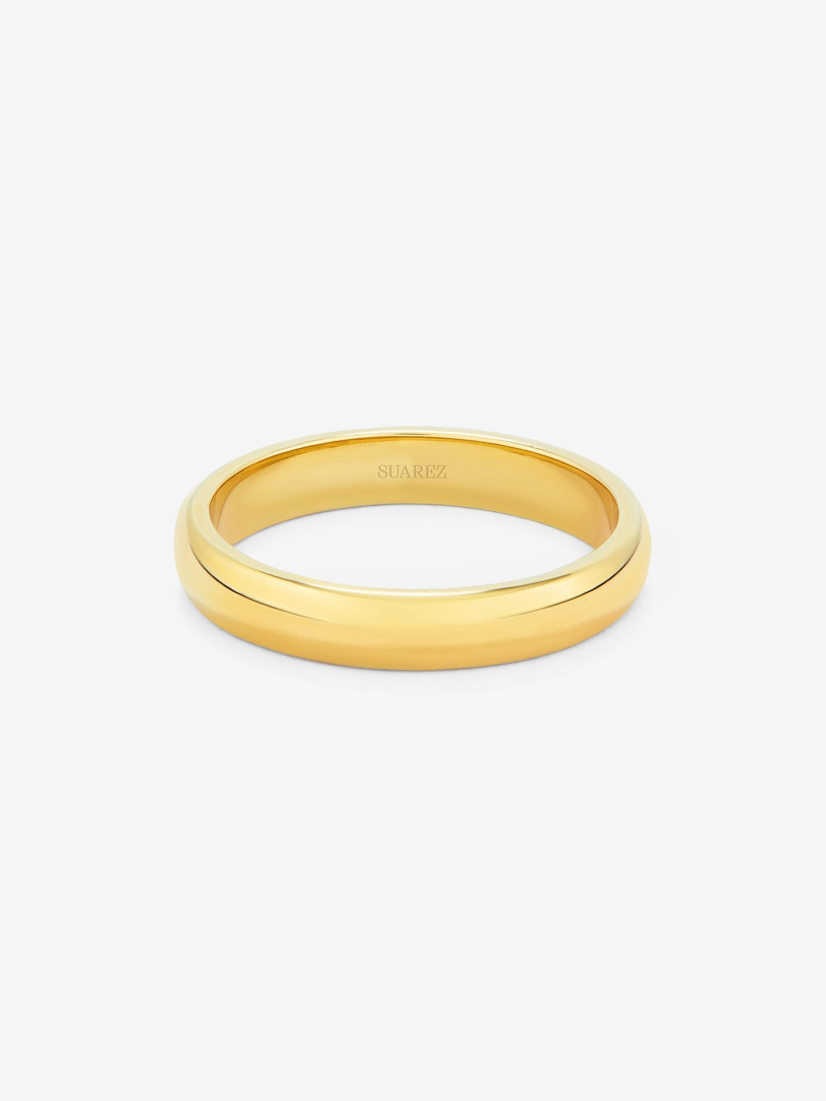 Alianza de boda de oro amarillo de 18K