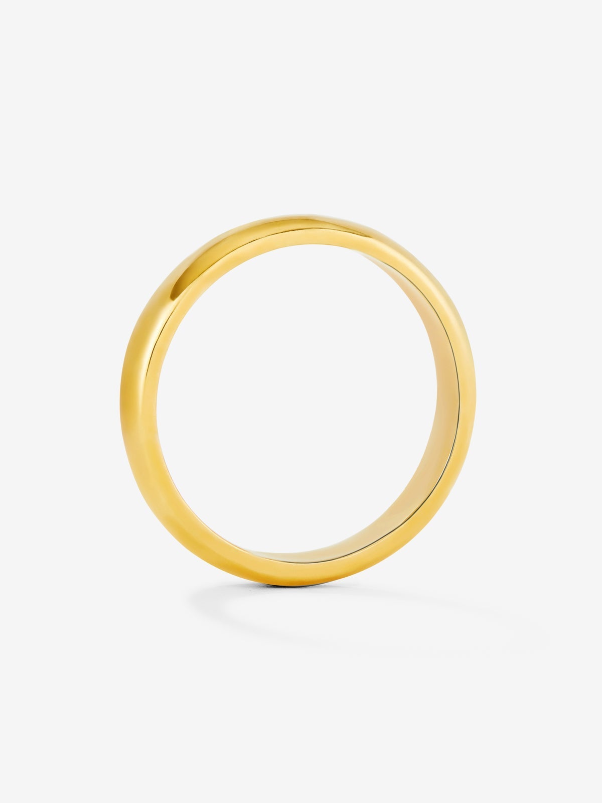 Alianza de boda de oro amarillo de 18K