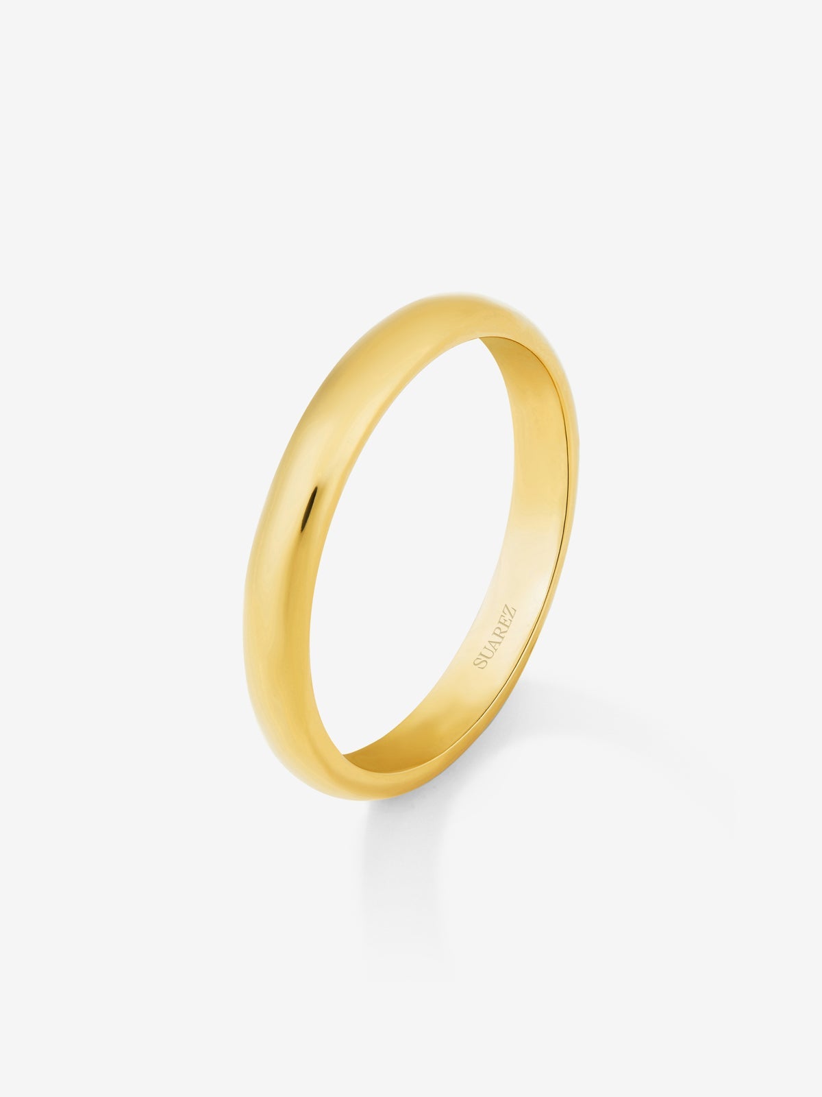 Alianza de boda de oro amarillo de 18K
