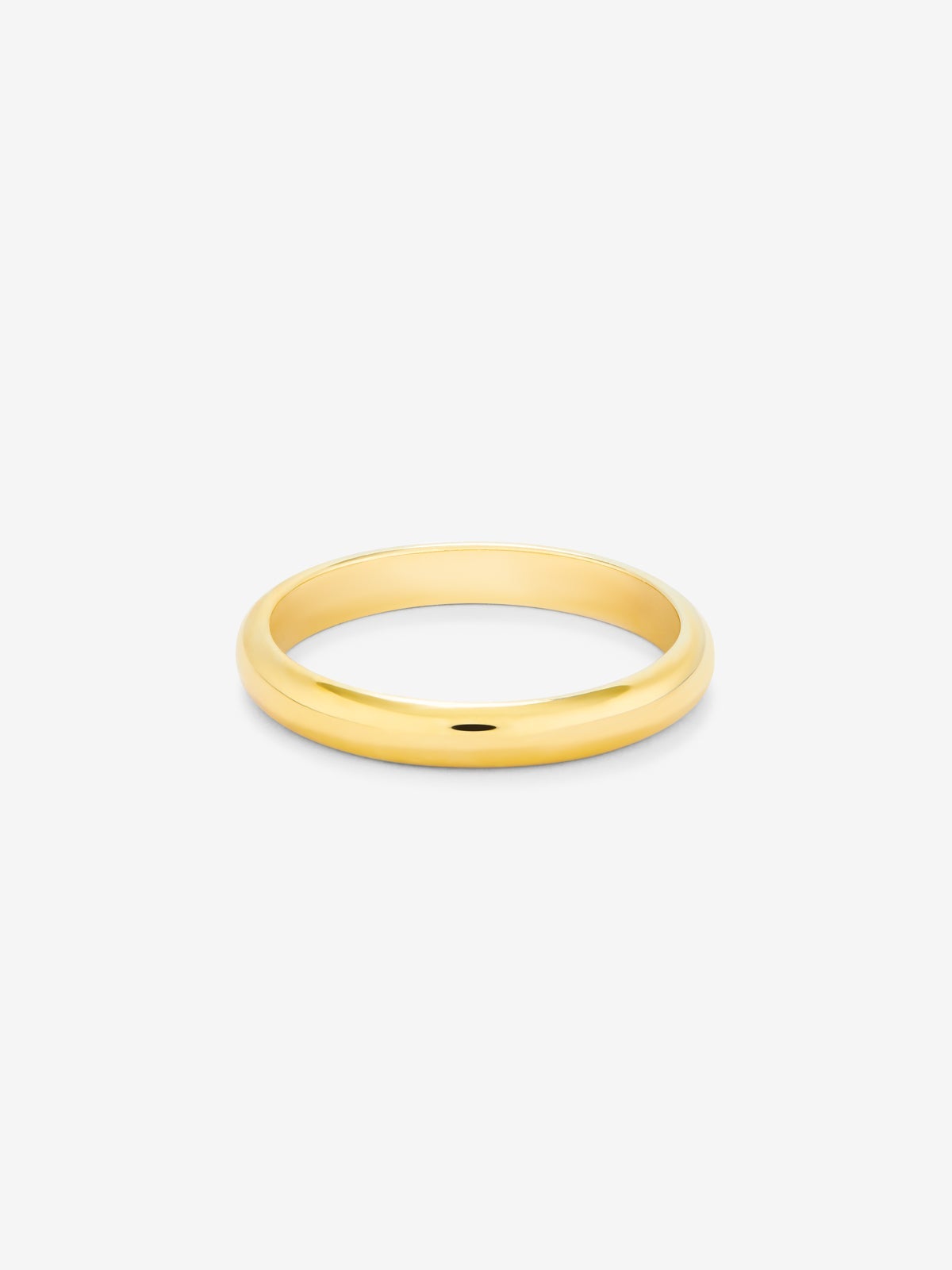 Alianza de boda de oro amarillo de 18K