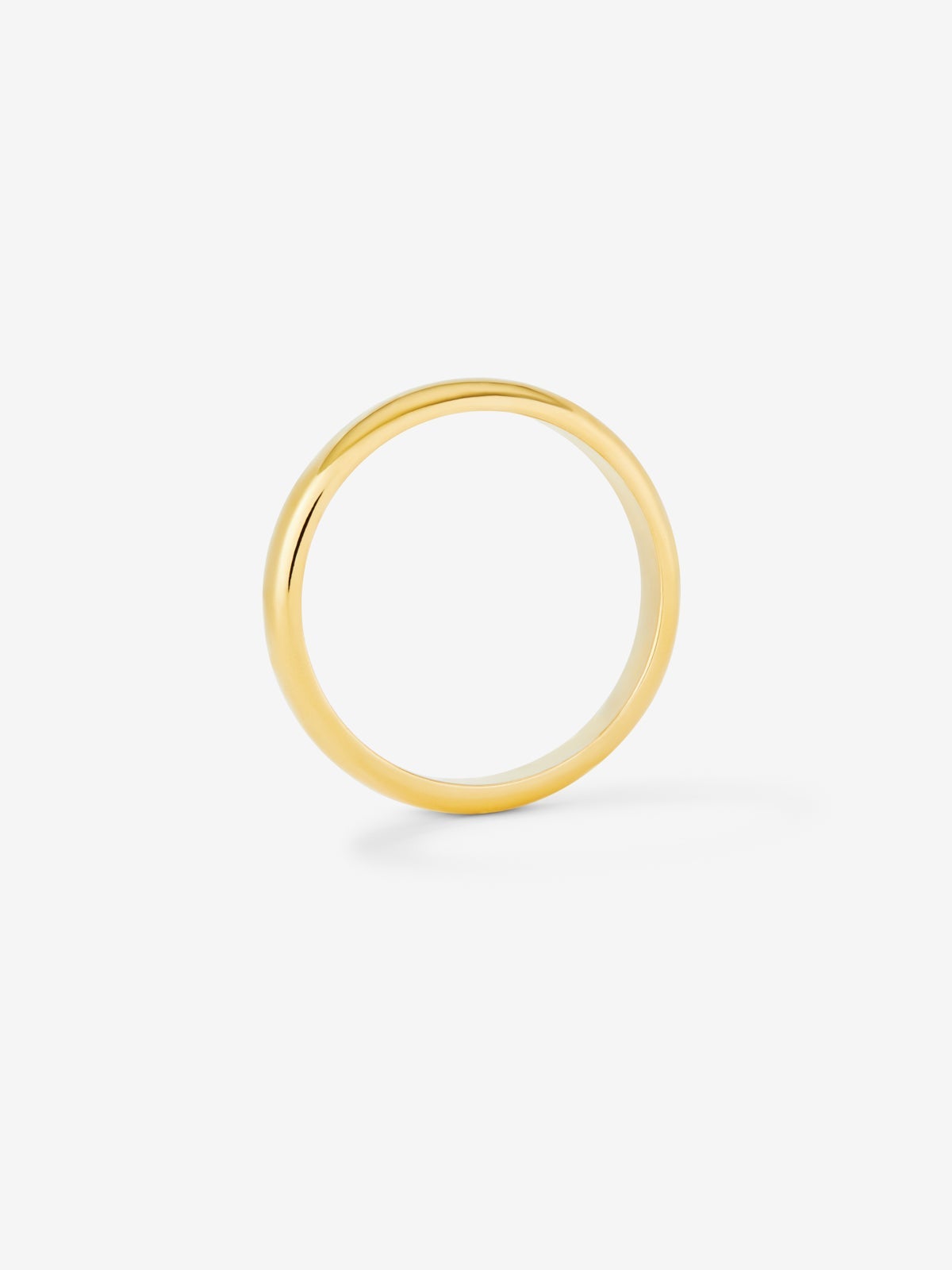 Alianza de boda de oro amarillo de 18K