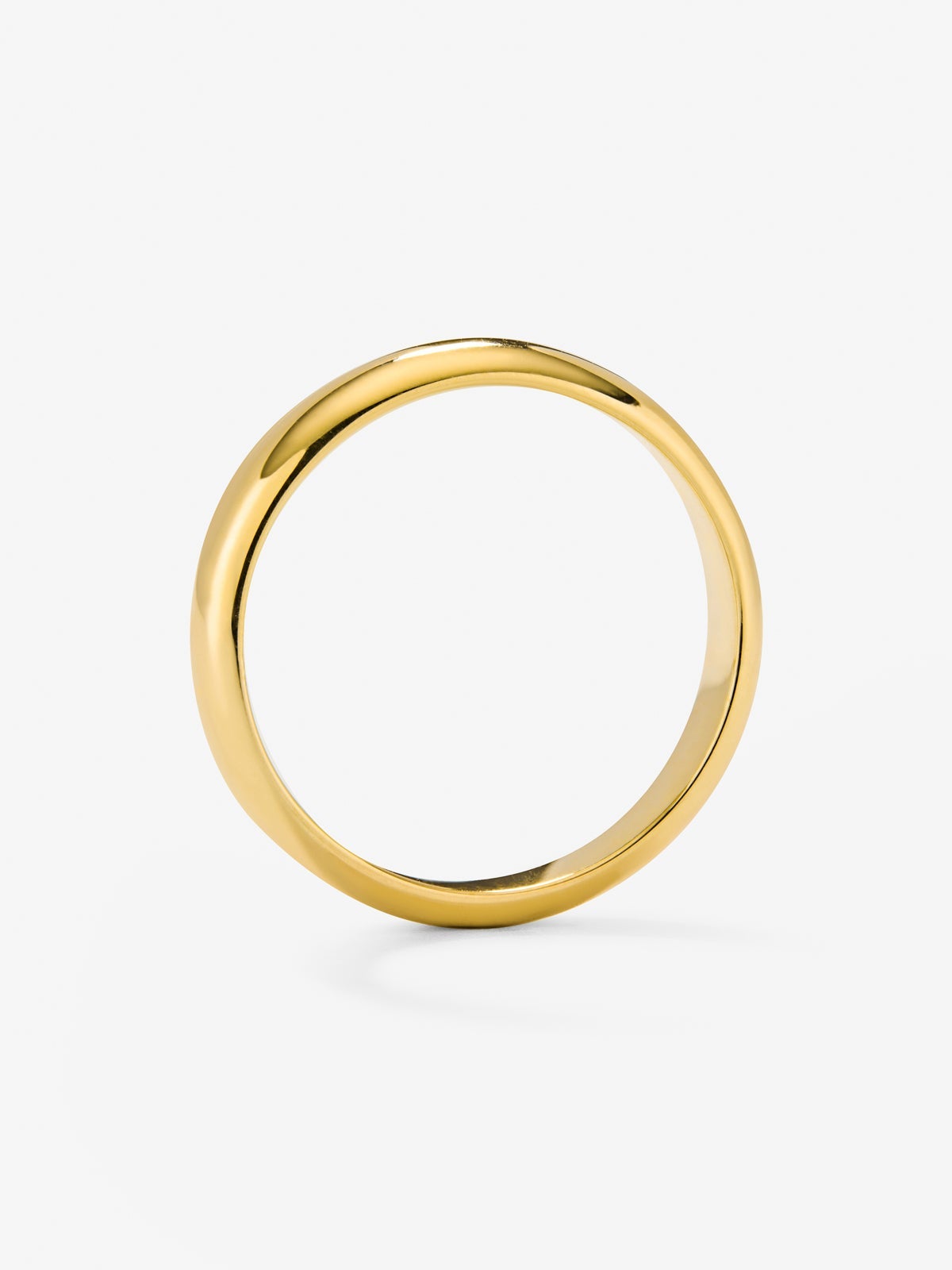 Alianza de boda de oro amarillo de 18K