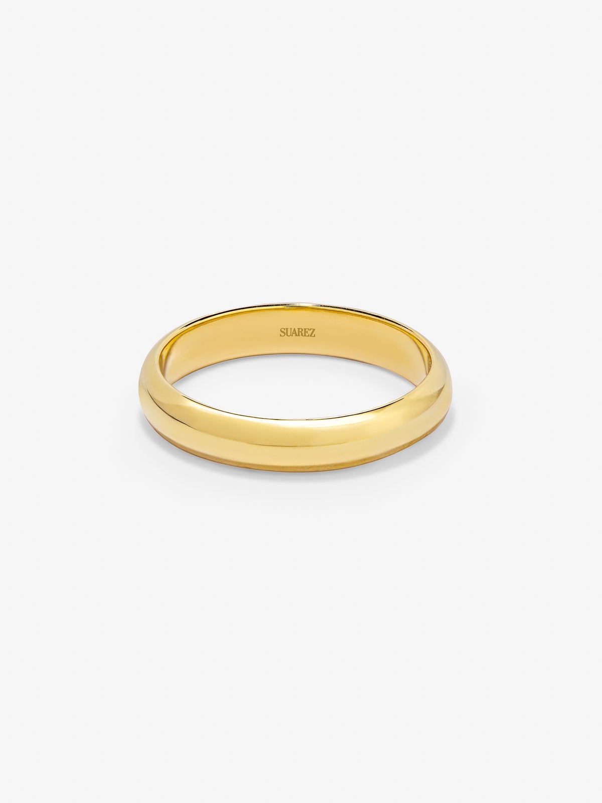 Alianza de boda de oro amarillo de 18K