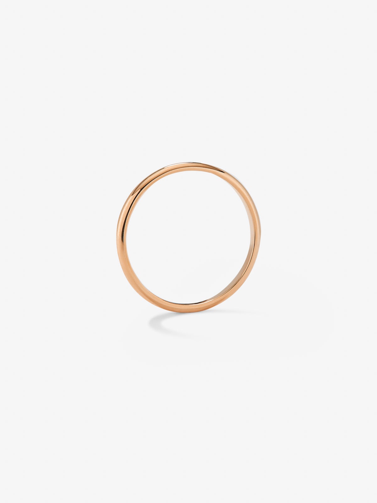 Alianza de oro rosa de 18K