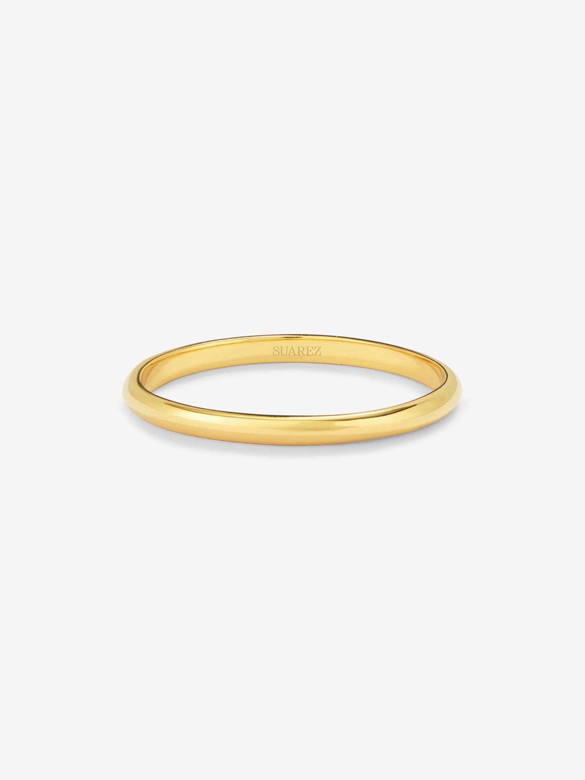 Alianza de boda de oro amarillo de 18K