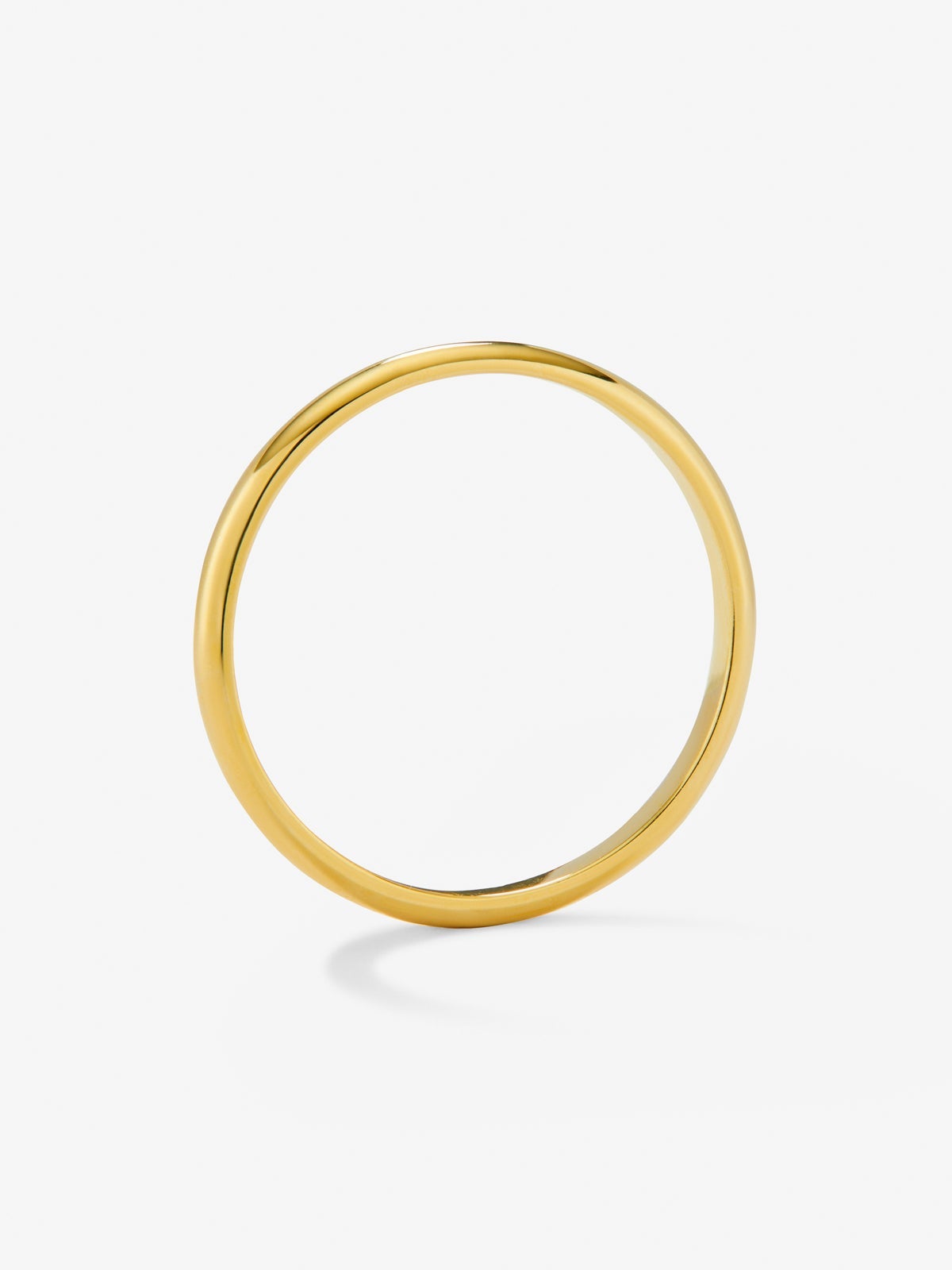 Alianza de boda de oro amarillo de 18K