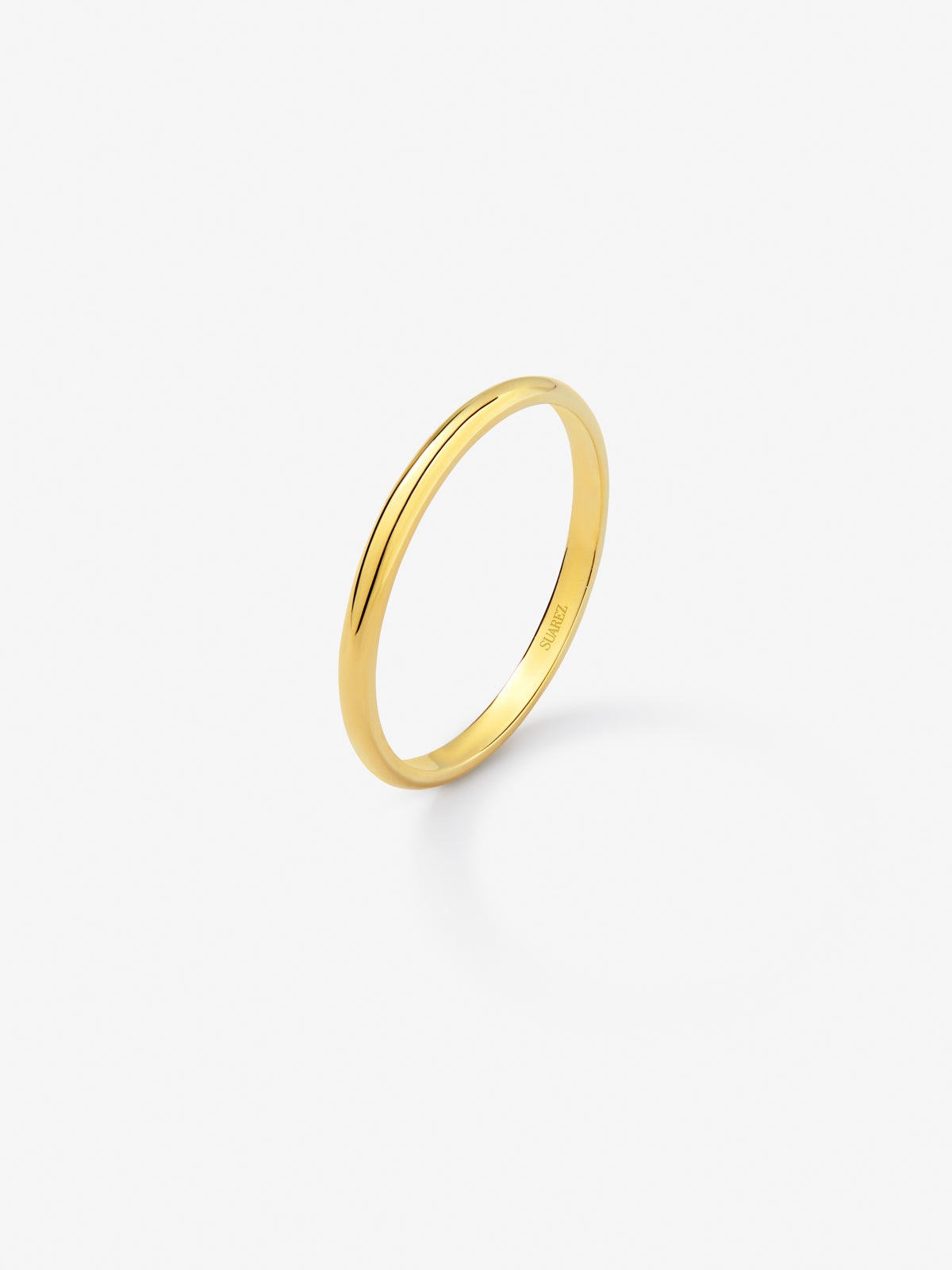 Alianza de boda de oro amarillo de 18K