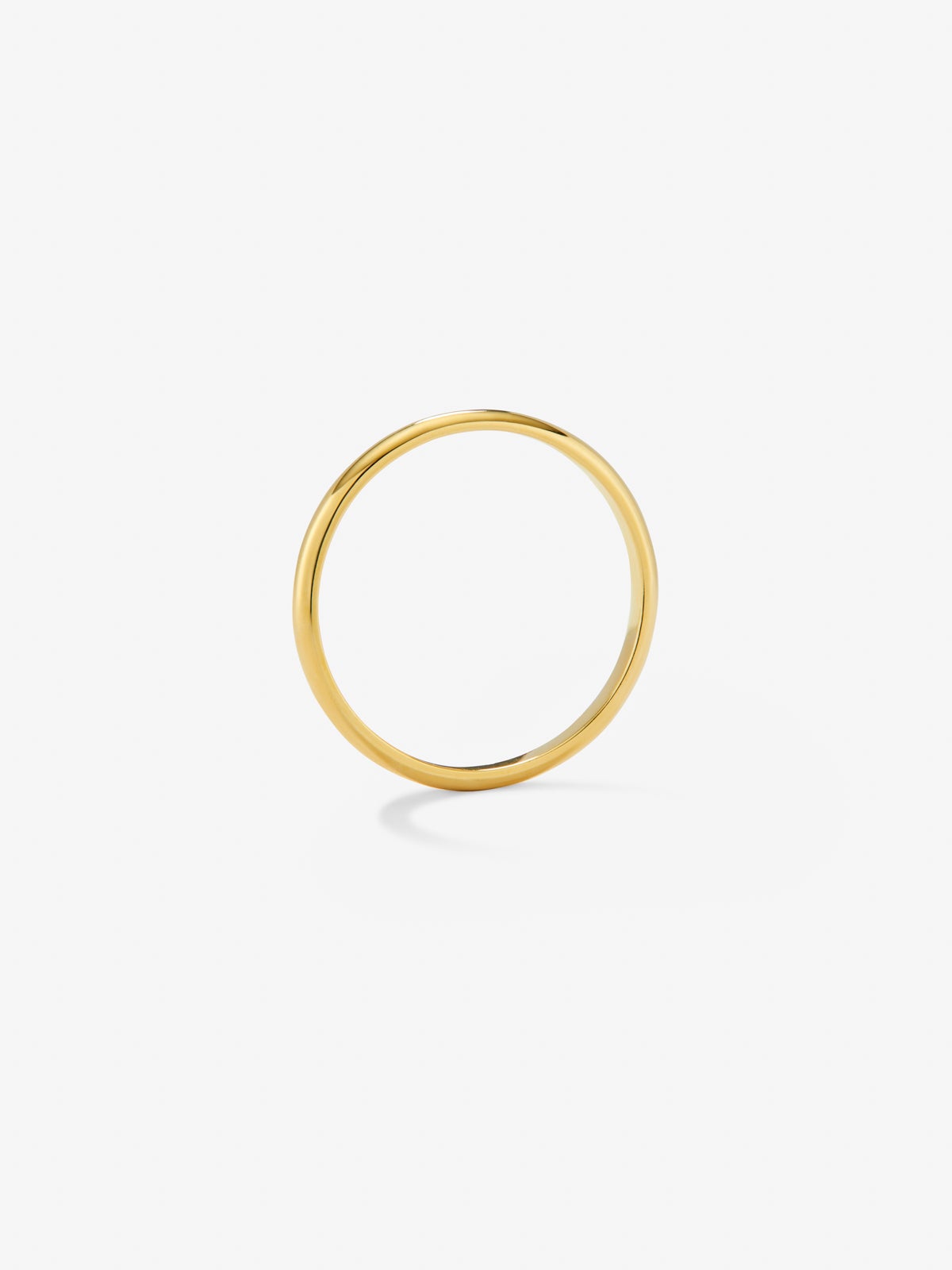 Alianza de boda de oro amarillo de 18K