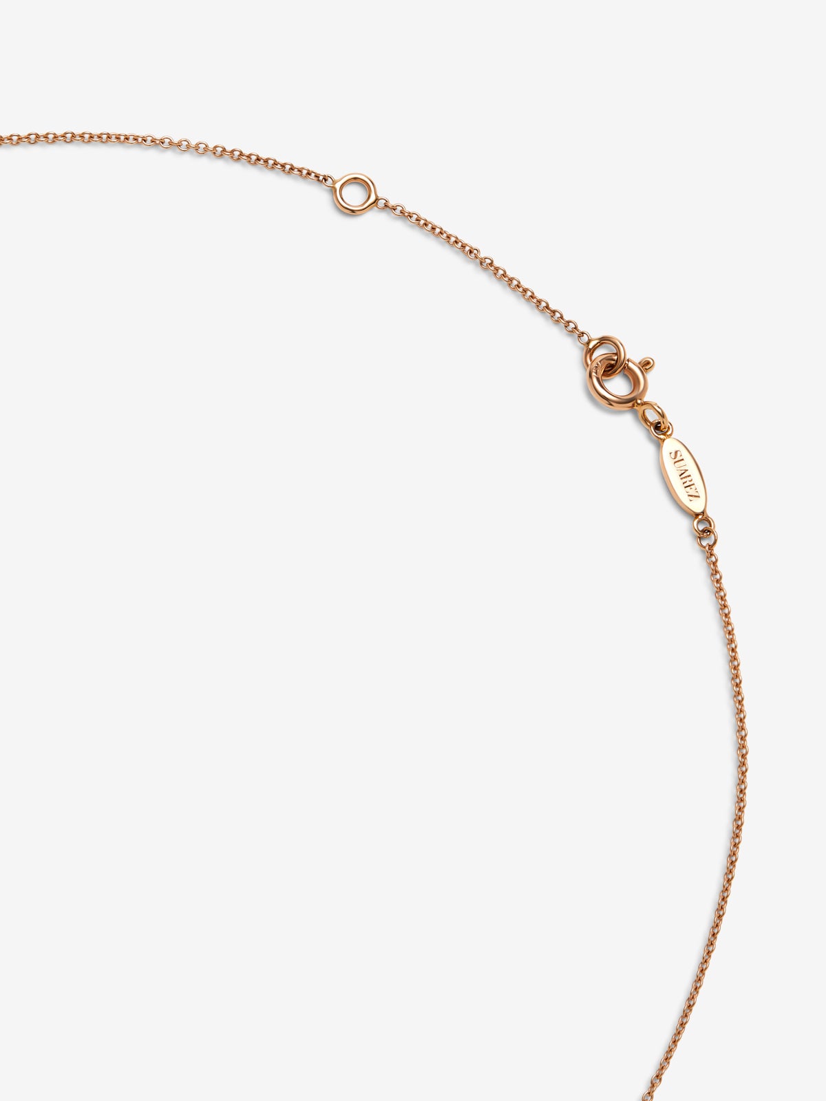 Collar triple de oro rosa de 18K