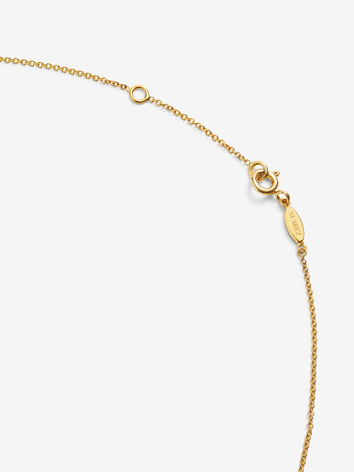 Colgante doble de oro amarillo de 18K
