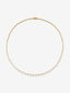 Collar de oro amarillo de 18K con 39 diamantes en talla brillante con un total de 2 cts
