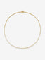 Collar de oro amarillo de 18K con 39 diamantes en talla brillante con un total de 2 cts