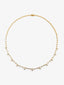 Collar de oro amarillo de 18K con 62 diamantes en talla brillante con un total de 2,61 cts