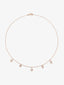 Collar gargantilla con estrellas de oro rosa de 18K con diamantes