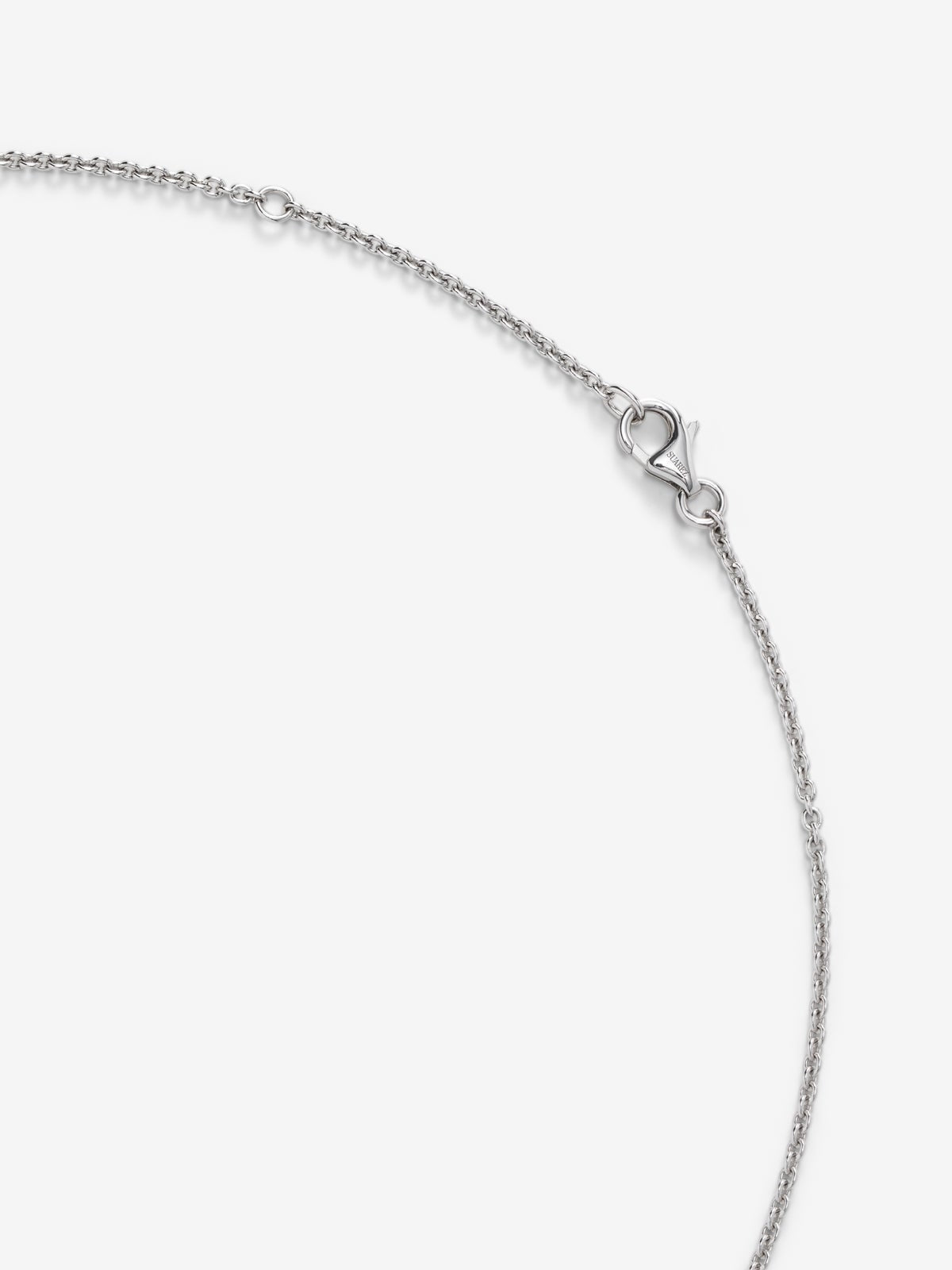 Collar de oro blanco de 18k con diamantes de 1,93cts