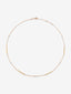 Collar gargantilla con barras de oro rosa de 18K y diamantes