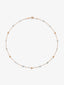 Collar de oro rosa de 18K con 12 diamantes en talla brillante con un total de 0,38 cts