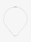 Collar de oro blanco de 18K con 9 diamantes en talla brillante con un total de 0,26 cts