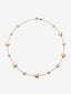 Collar de oro rosa de 18K con corazones