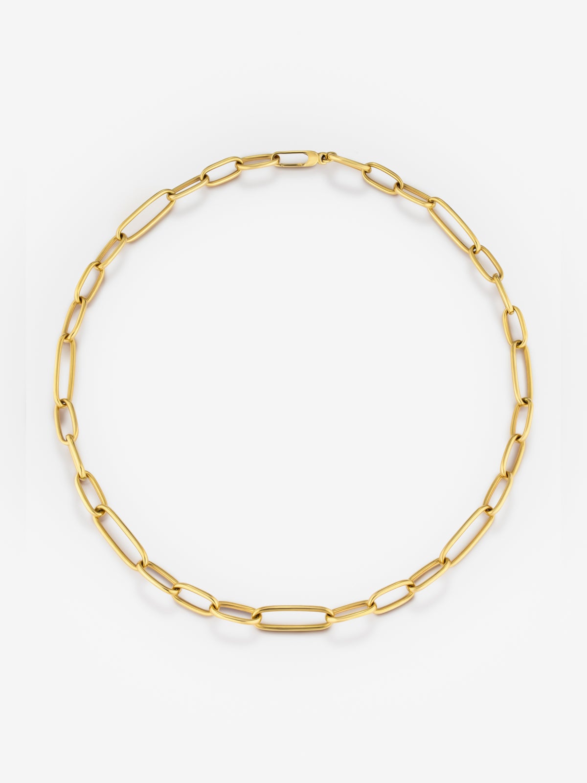 Collar eslabones mediano de oro amarillo de 18K